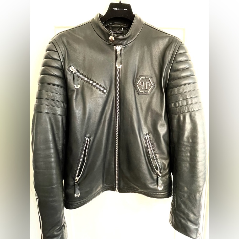 Philipp Plein leather jacket
